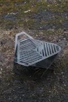 Розбірна сталева чаша для вогню 50 см, трикутна