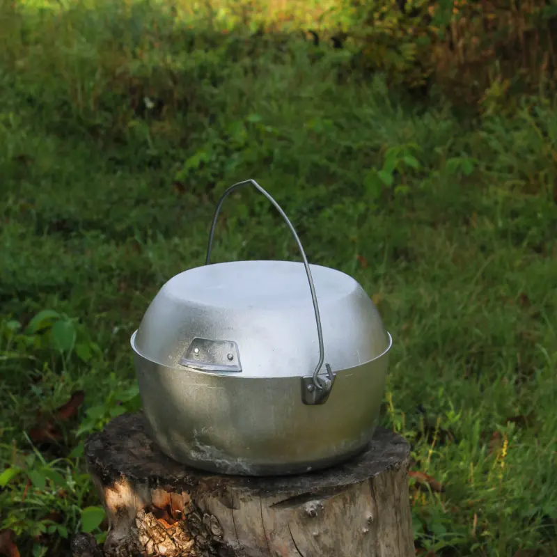 Aluminum Cauldron with Frying-Pan Lid, 5 L