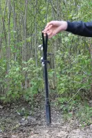 Шкіряний чохол для шампурів із металевими ручками, малий