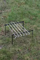 Portable Steel Skewer Frame Grill, 50 cm