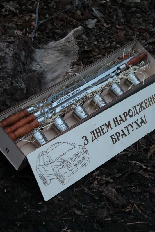 Дерев’яний тубус для чарок