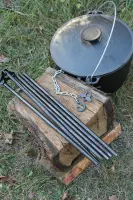 Detachable Cauldron Tripod, 12 mm Steel Rod