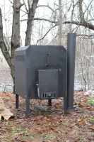Печь-буржуйка на дровах с варочной поверхностью 46×52×75 см