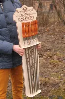 Настінна підвіска для шампурів із гравіюванням