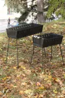 Steel Suitcase Grill for 8 Skewers, 2 mm