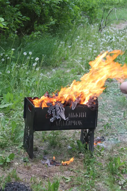 Розпалювач для вугілля та дров «Палаючий Кремль», 3 шайби