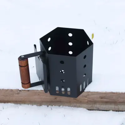 Стартер для розпалювання вугілля малий, сталь 1 мм, 20 × 17,5 см