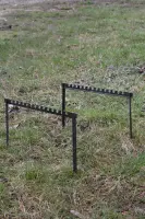 Portable Steel Skewer Frame Grill, 50 cm