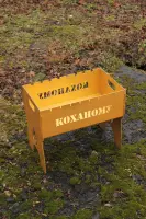 Мангал розбірний фарбований на 6 шампурів з індивідуальним написом