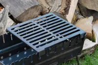 Сталева решітка-стіл для мангалу-валізи SHOP-PAN 34,5×30,5 см